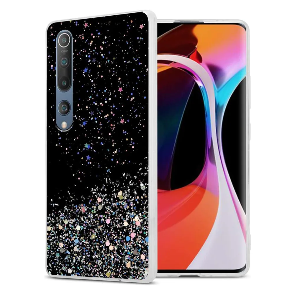 Cadorabo TPU Hülle für Xiaomi Mi 10 / Mi 10 PRO mit Glitzer (Xiaomi Mi 10, Xiaomi Mi 10 Pro)