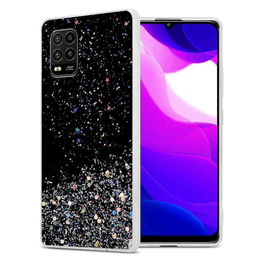 Cadorabo TPU Hülle für Xiaomi Mi 10 LITE mit Glitzer (Xiaomi Mi 10 Lite)