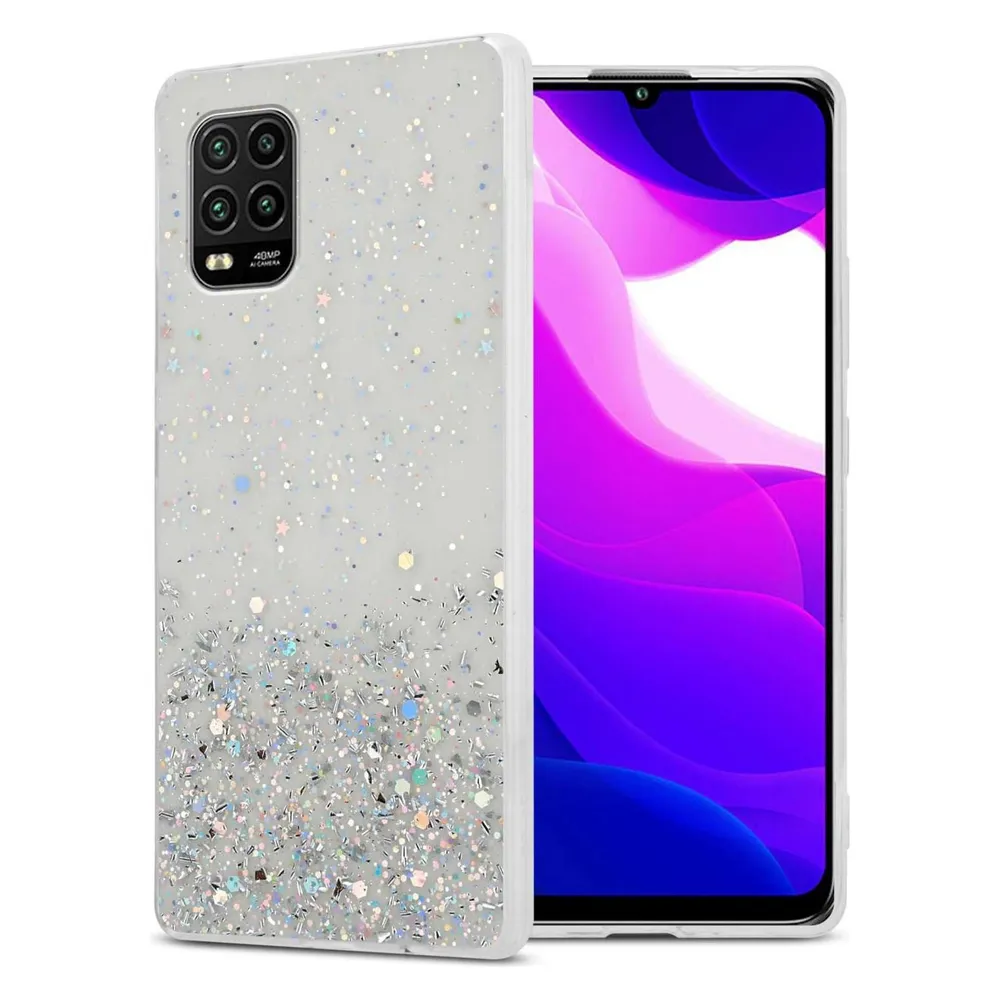 Cadorabo TPU Hülle für Xiaomi Mi 10 LITE mit Glitzer (Xiaomi Mi 10 Lite)
