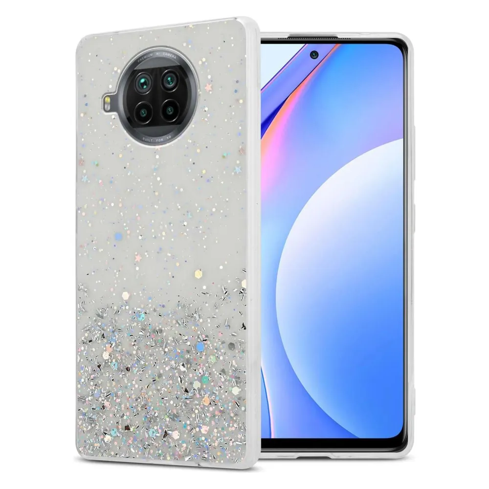 Cadorabo TPU Hülle für Xiaomi Mi 10T LITE mit Glitzer