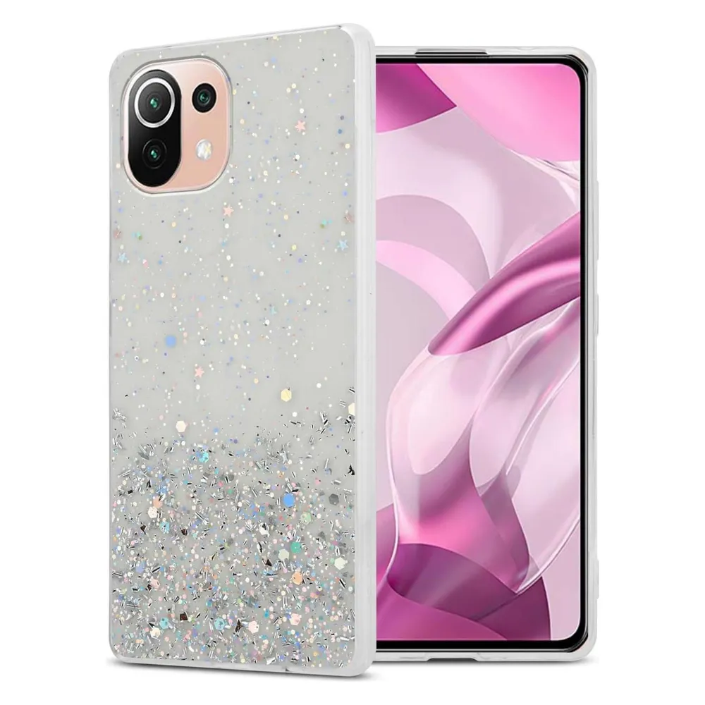 Cadorabo TPU Hülle für Xiaomi Mi 11 LITE (4G / 5G) / 11 LITE NE mit Glitzer