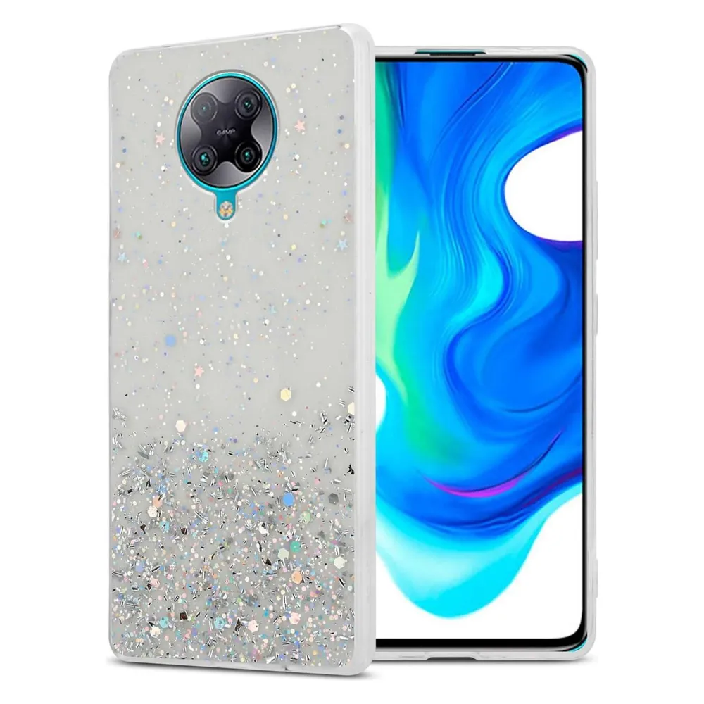 Cadorabo TPU Hülle für Xiaomi POCO F2 PRO mit Glitzer