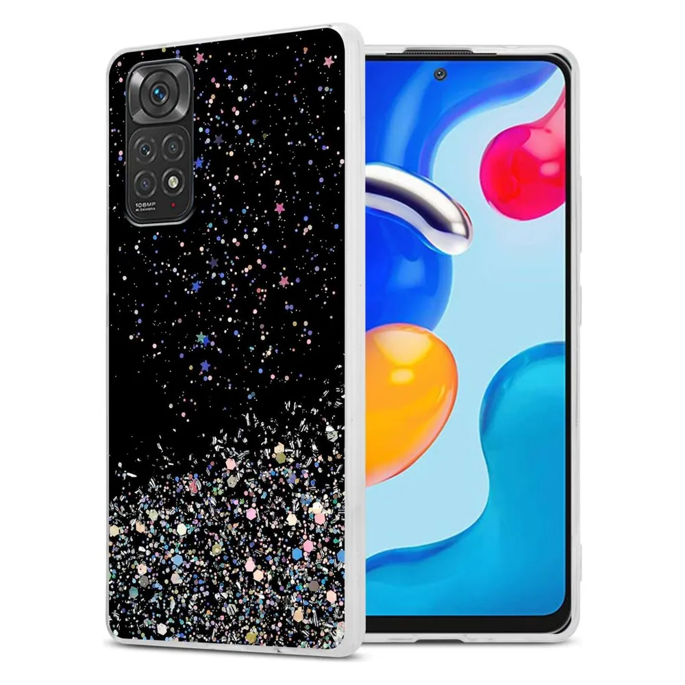 Cadorabo TPU Hülle für Xiaomi RedMi NOTE 11 4G / 11S 4G mit Glitzer (Xiaomi Redmi Note 11, Xiaomi Redmi Note 11S)