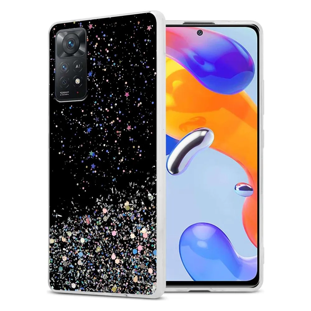 Cadorabo TPU Hülle für Xiaomi RedMi NOTE 11 PRO 4G / 5G mit Glitzer (Xiaomi Redmi Note 11 Pro, Xiaomi Redmi Note 11 Pro 5G)