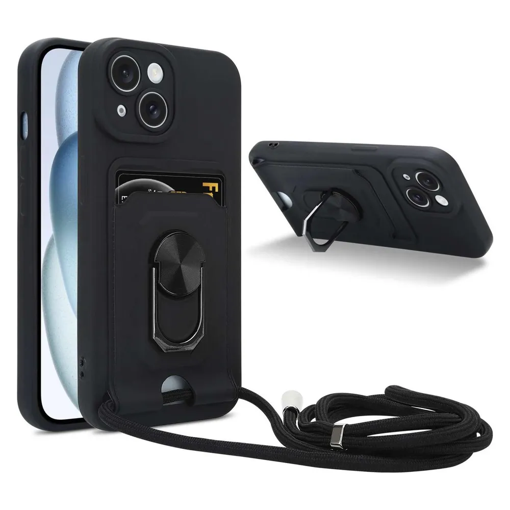 Cadorabo Handykette für Apple iPhone 15 PLUS mit Standfunktion