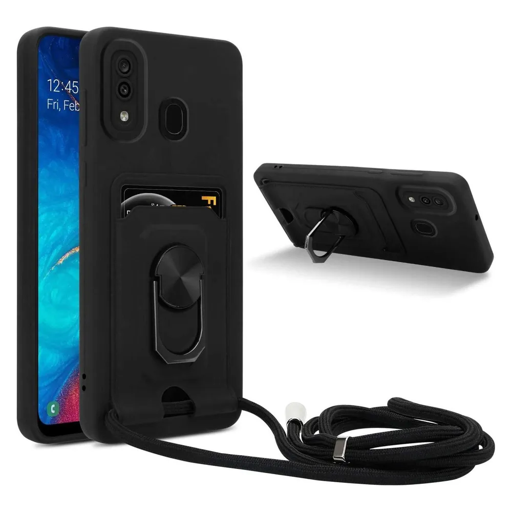 Cadorabo Handykette für Samsung Galaxy A20 / A30 / M10s mit Standfunktion
