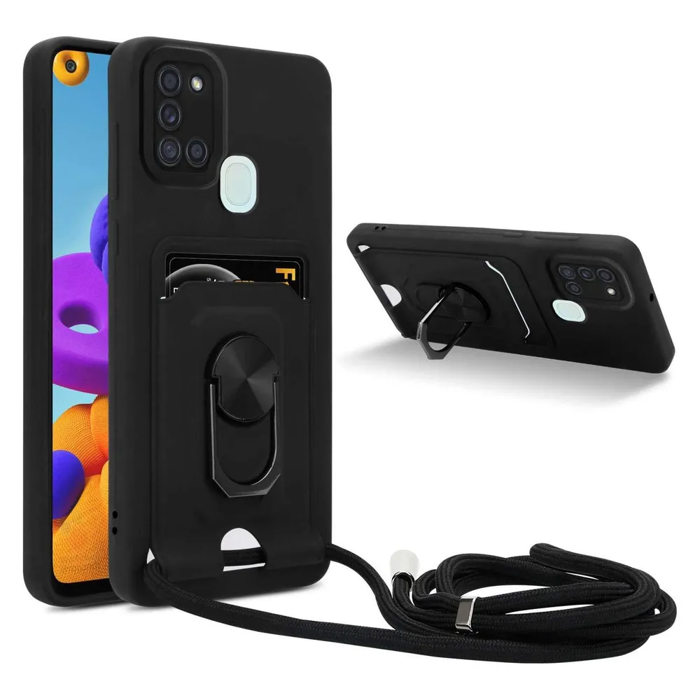 Cadorabo Handykette für Samsung Galaxy A21s mit Standfunktion