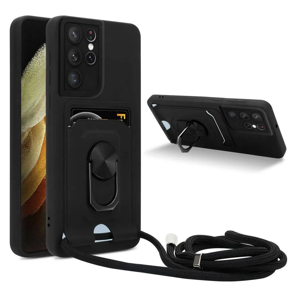 Cadorabo Handykette für Samsung Galaxy S21 ULTRA mit Standfunktion