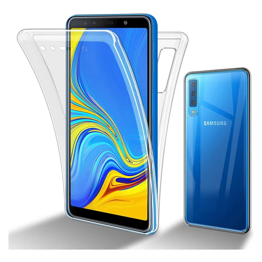 Cadorabo TPU 360 Grad Hülle für Samsung Galaxy A7 2018 (Samsung Galaxy A7 (2018))