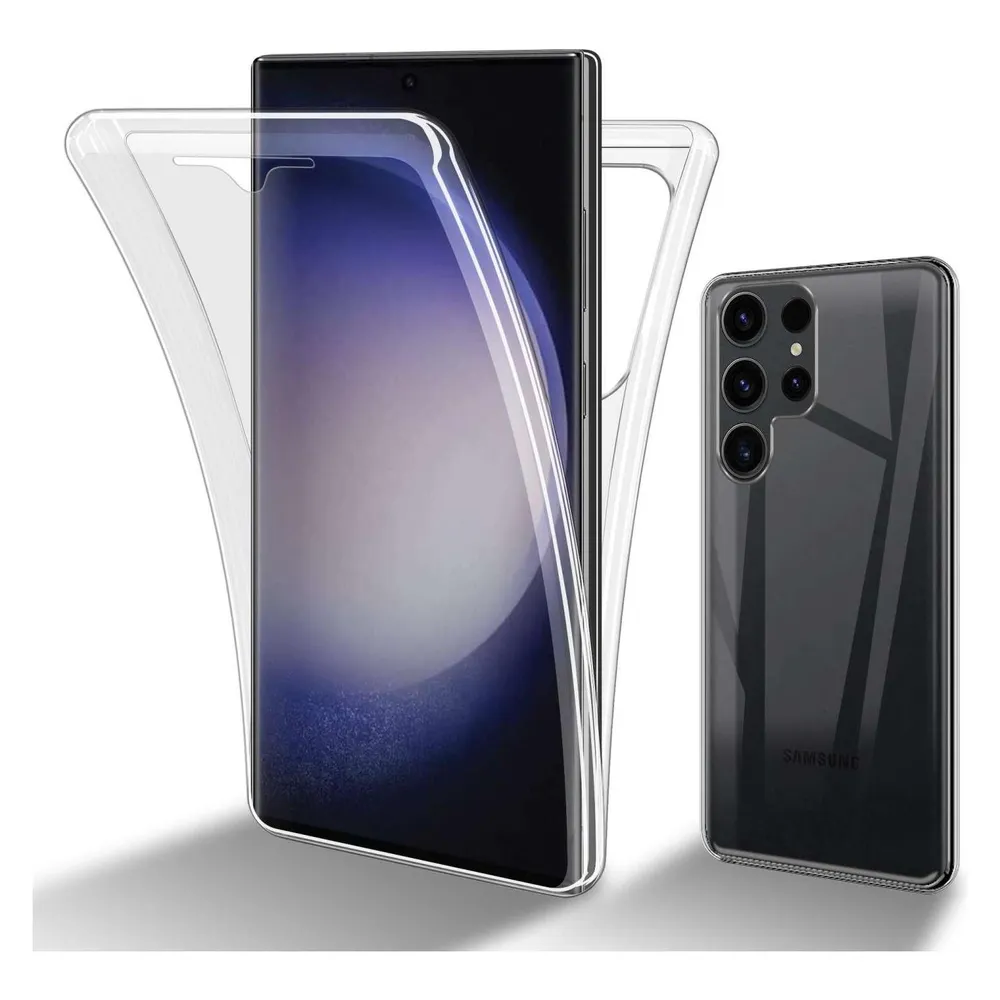 Cadorabo TPU 360 Grad Hülle für Samsung Galaxy S23 ULTRA