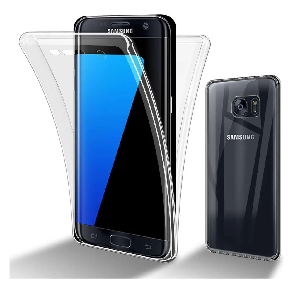 Cadorabo TPU 360 Grad Hülle für Samsung Galaxy S7 EDGE