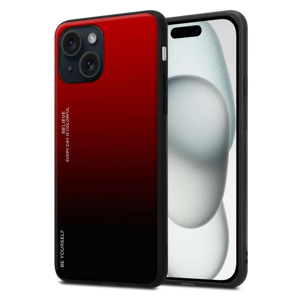 Cadorabo Hülle für Apple iPhone 15 TPU im 2 Farben Design (Apple iPhone 15)