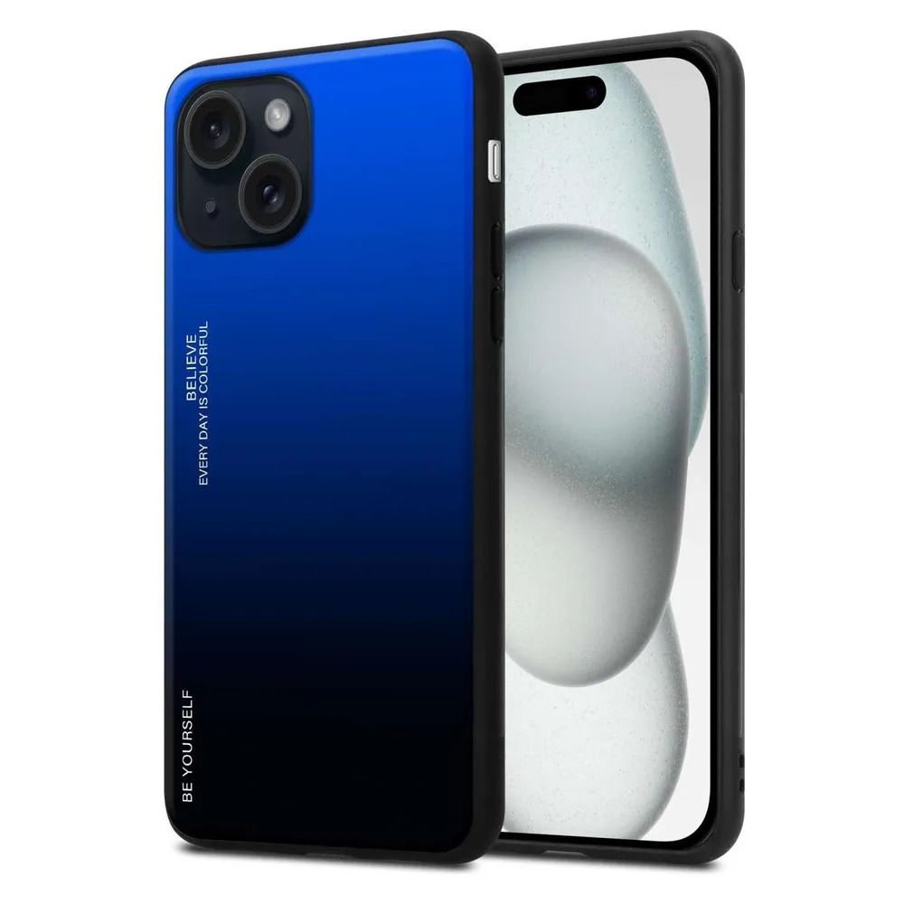 Cadorabo Hülle für Apple iPhone 15 PLUS TPU im 2 Farben Design (Apple iPhone 15 Plus)