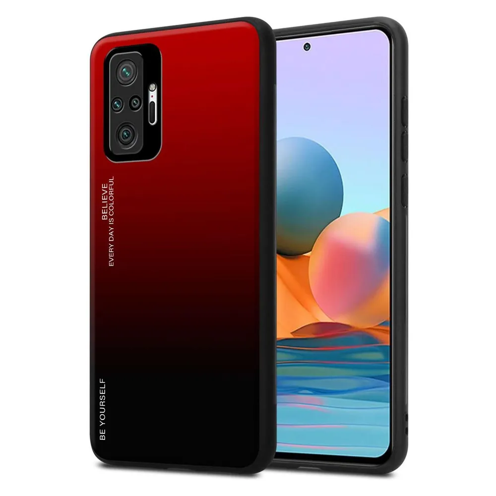 Cadorabo Hülle für Xiaomi RedMi NOTE 10 PRO TPU im 2 Farben Design (Xiaomi Redmi Note 10 Pro)