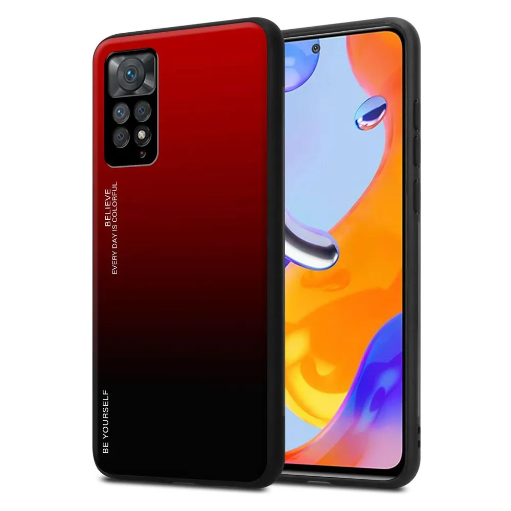 Cadorabo Hülle für Xiaomi RedMi NOTE 11 PRO 4G / 5G TPU im 2 Farben Design (Xiaomi Redmi Note 11 Pro, Xiaomi Redmi Note 11 Pro 5G)