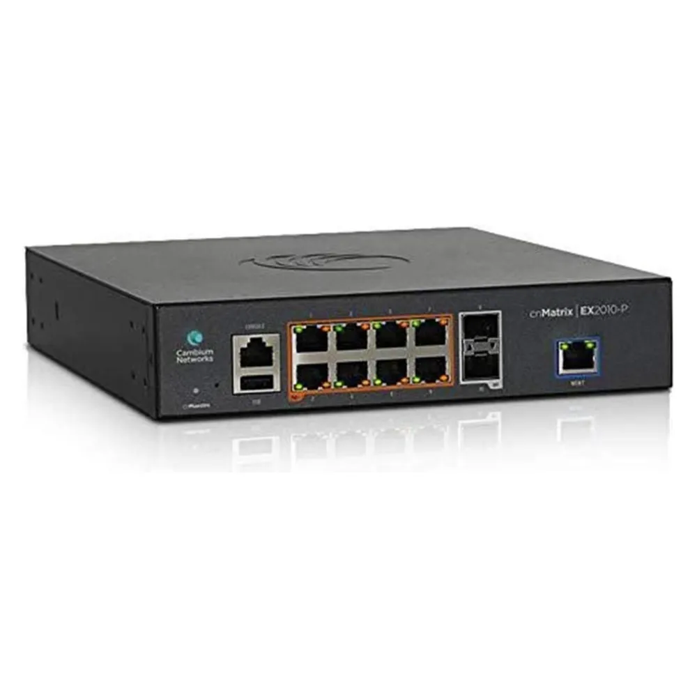 Cambium Networks cnMatrix EX2010-P Managed L2/L3 Gigabit Ethernet (10/100/1000) Power over Ethernet (PoE) 1U