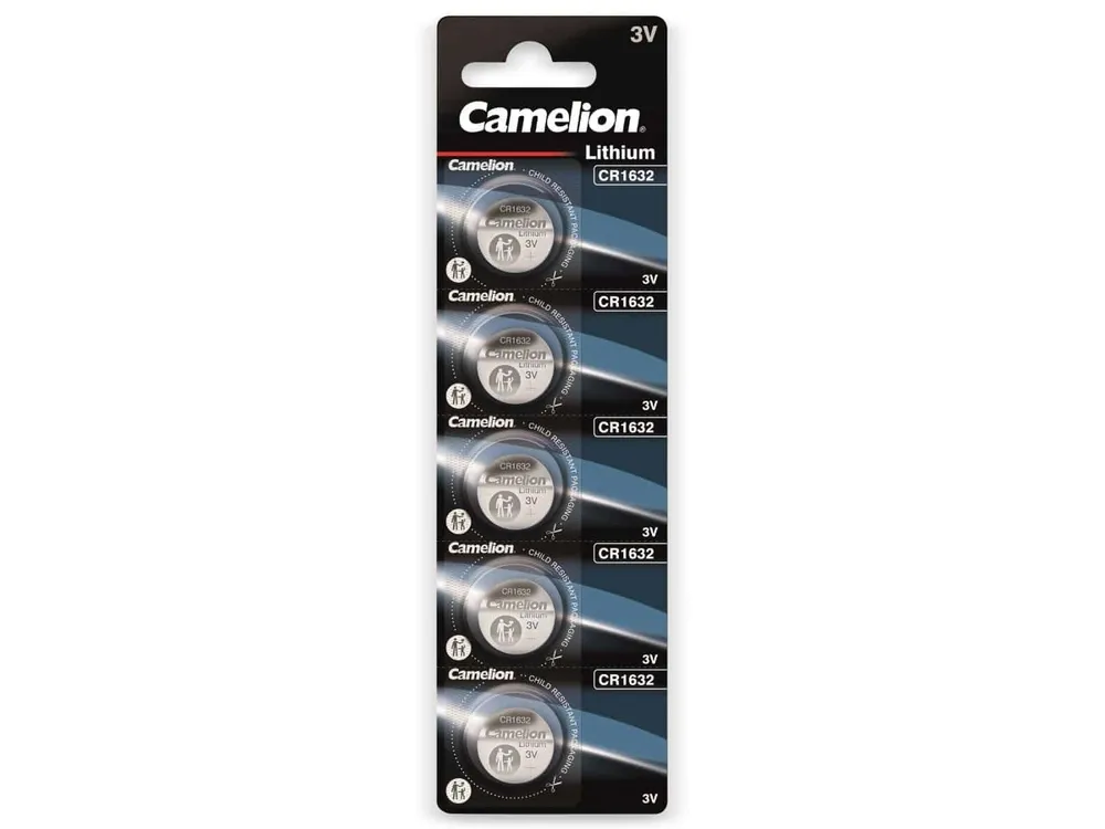CAMELION Knopfzelle CR1632, 5 St.