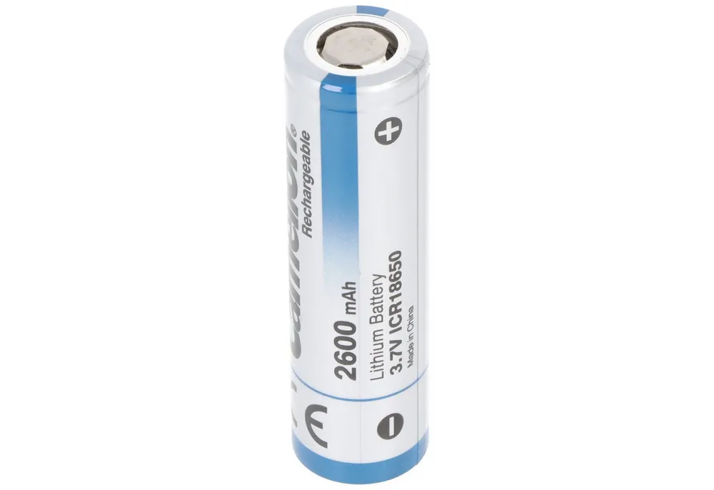 Camelion Li-ion Akku 18650 Camelion, Li-Ionen, 3.7V, 2600 mAh, 1 Stück, 64 x 1 Akku 2600 mAh (3,7 V)