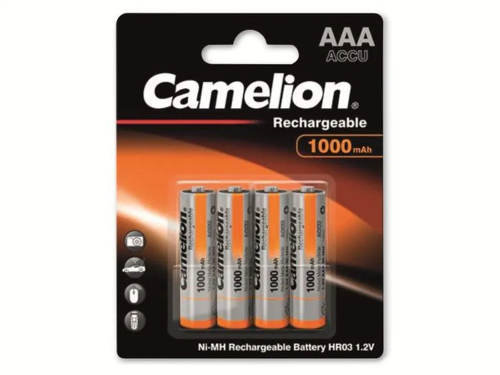 CAMELION NiMH-Micro-Akku 1000 mAh, 4 Stück