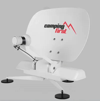 Camping First Satmex mobil 3 Portable Mobile Vollautomatische Sat Antenne Camping Sat-Anlage