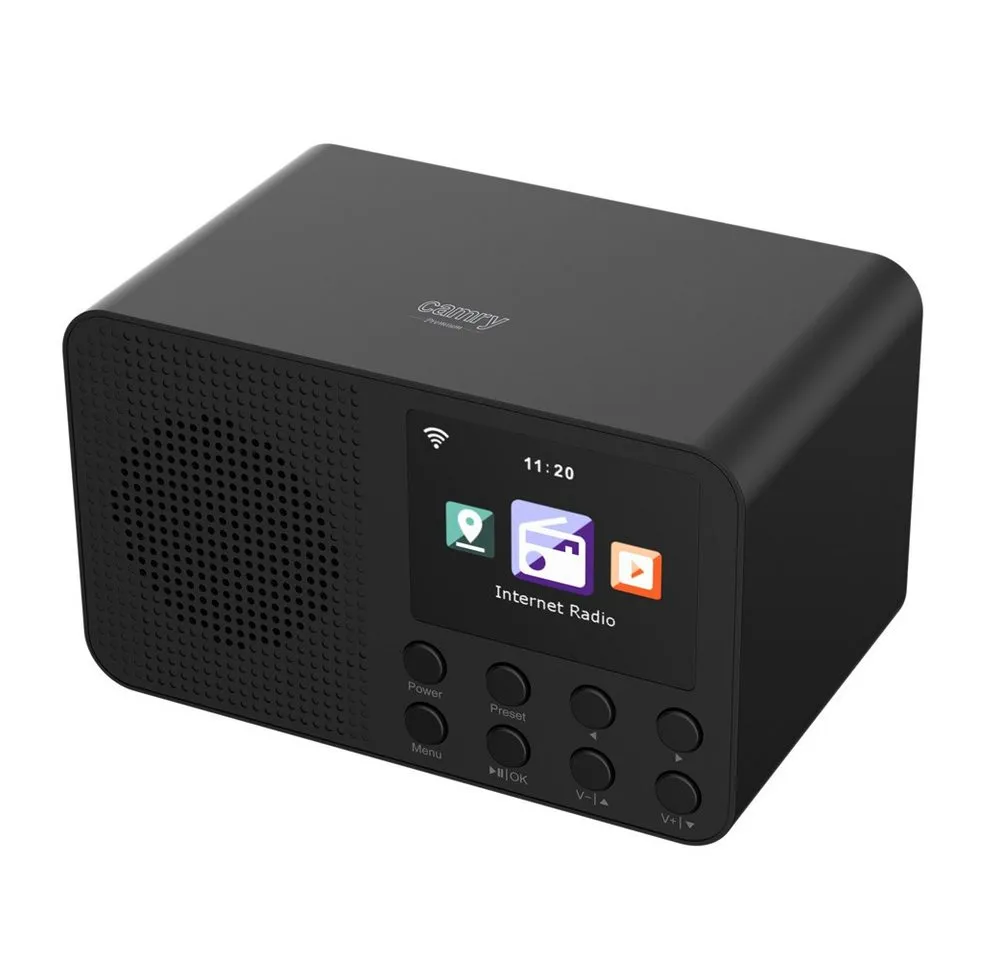 Camry CR 1918 Internet-Radio (WLAN Radio, Dual-Wecker, mit Bluetooth 2,4 GHz, 2,4 Zoll Küchenradio Wecker)