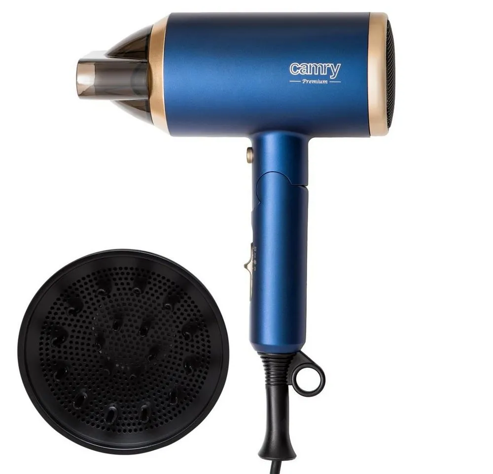Camry Haartrockner CR 2268, 1800,00 W, mit Ionisierungstechnologie, klappbarem Griff und Diffusor