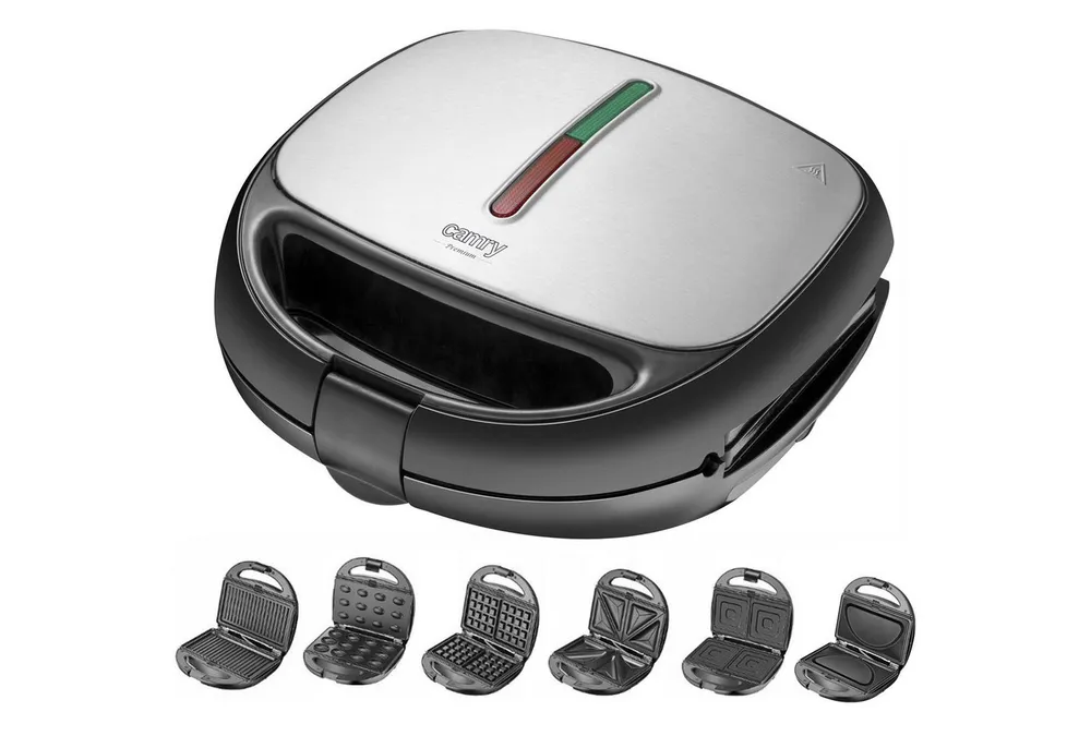 Camry Sandwichmaker CR3057 Backgerät 6in1 Sandwich-/Omelettmaker/Grill/Waffeisen/Nußbäcker