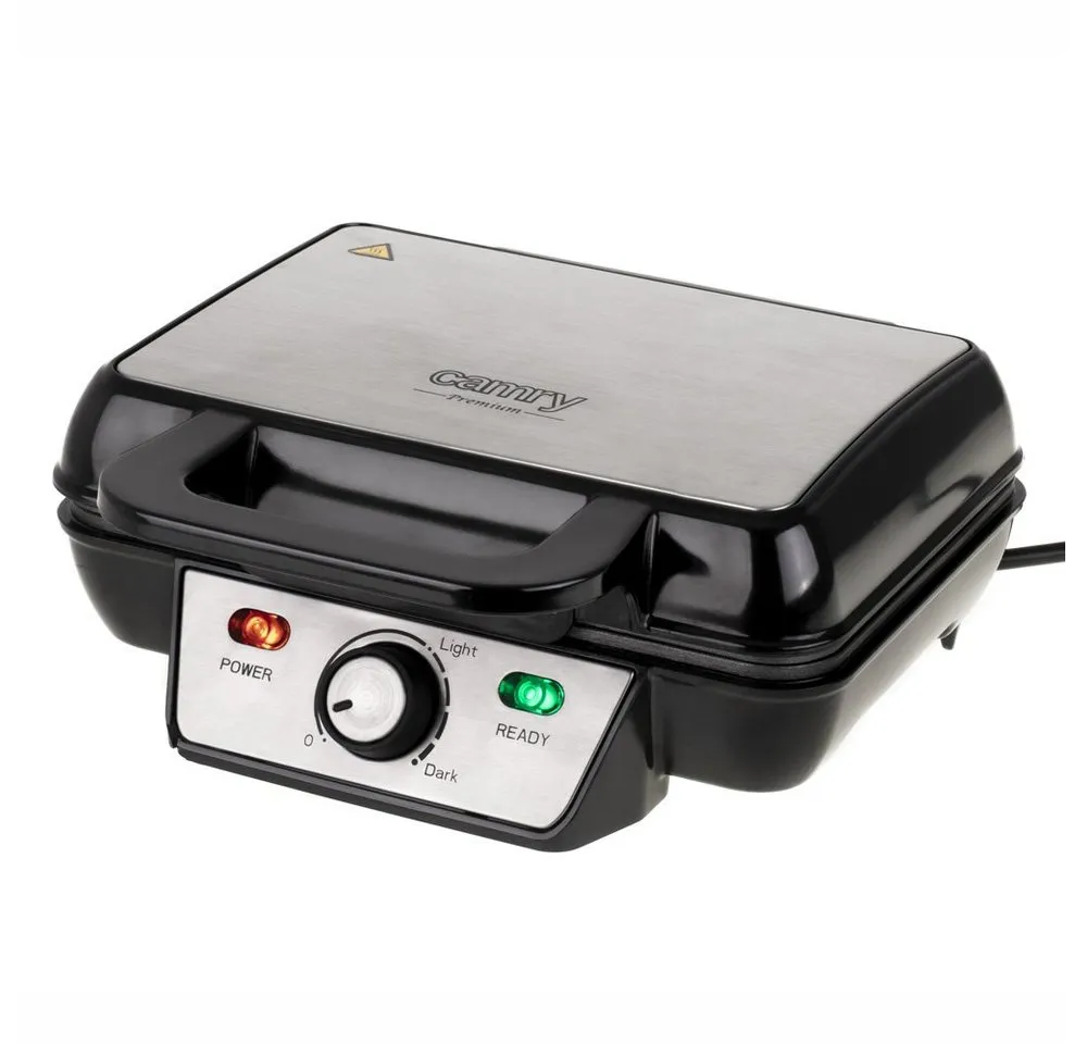 Camry Waffeleisen Camry CR 3046 XXL Waffeleisen Waffelautomat für 2 Waffeln 1600 Watt