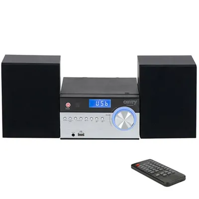 Radio Camry CR 1173 CD-Player, AM/FM, Bluetooth, USB, 10 W, Schwarz Silber