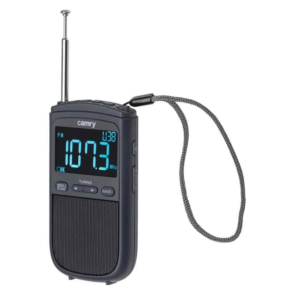 Tragbares Radio Camry Premium CR 1905 AM/FM USB-C LCD Schwarz
