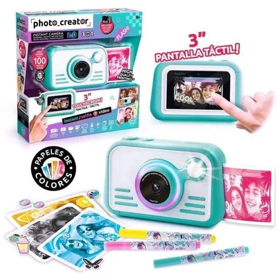 Sofortbildkamera Canal Toys Instant Camera 2.0 Blitz Doppelobjektiv Schwarz