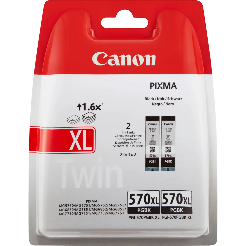 Canon 0318C007 Druckerpatrone 2 Stück(e) Original Hohe (XL-) Ausbeute