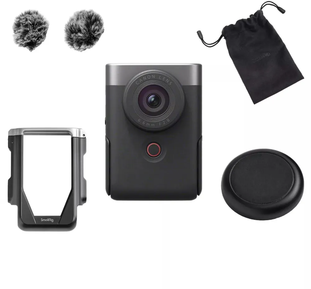 Canon PowerShot V10 Advanced Vlogging Kit silber