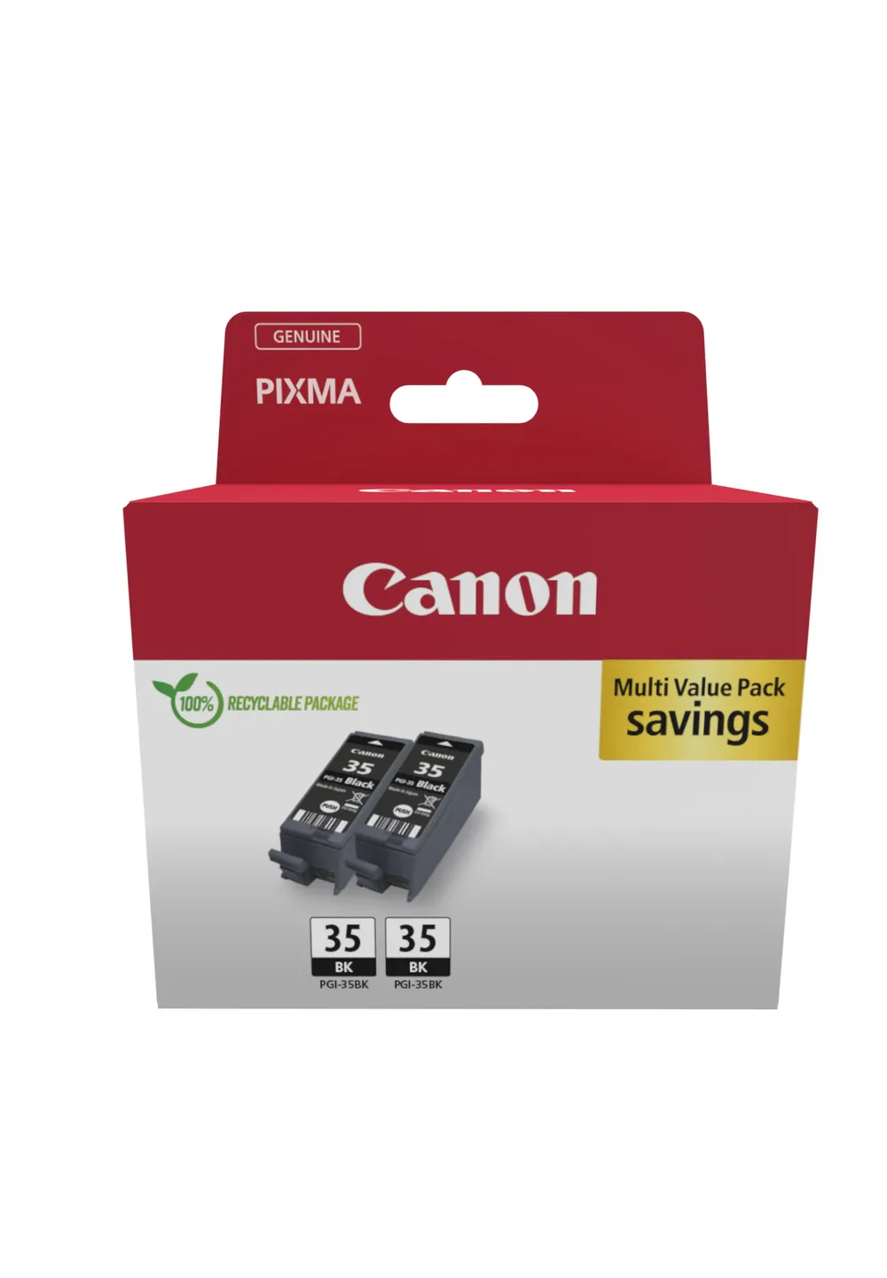 Canon 1509B029 Tintenpatrone Schwarz, 2er-Pack, Ergibt 382 Seiten, Original