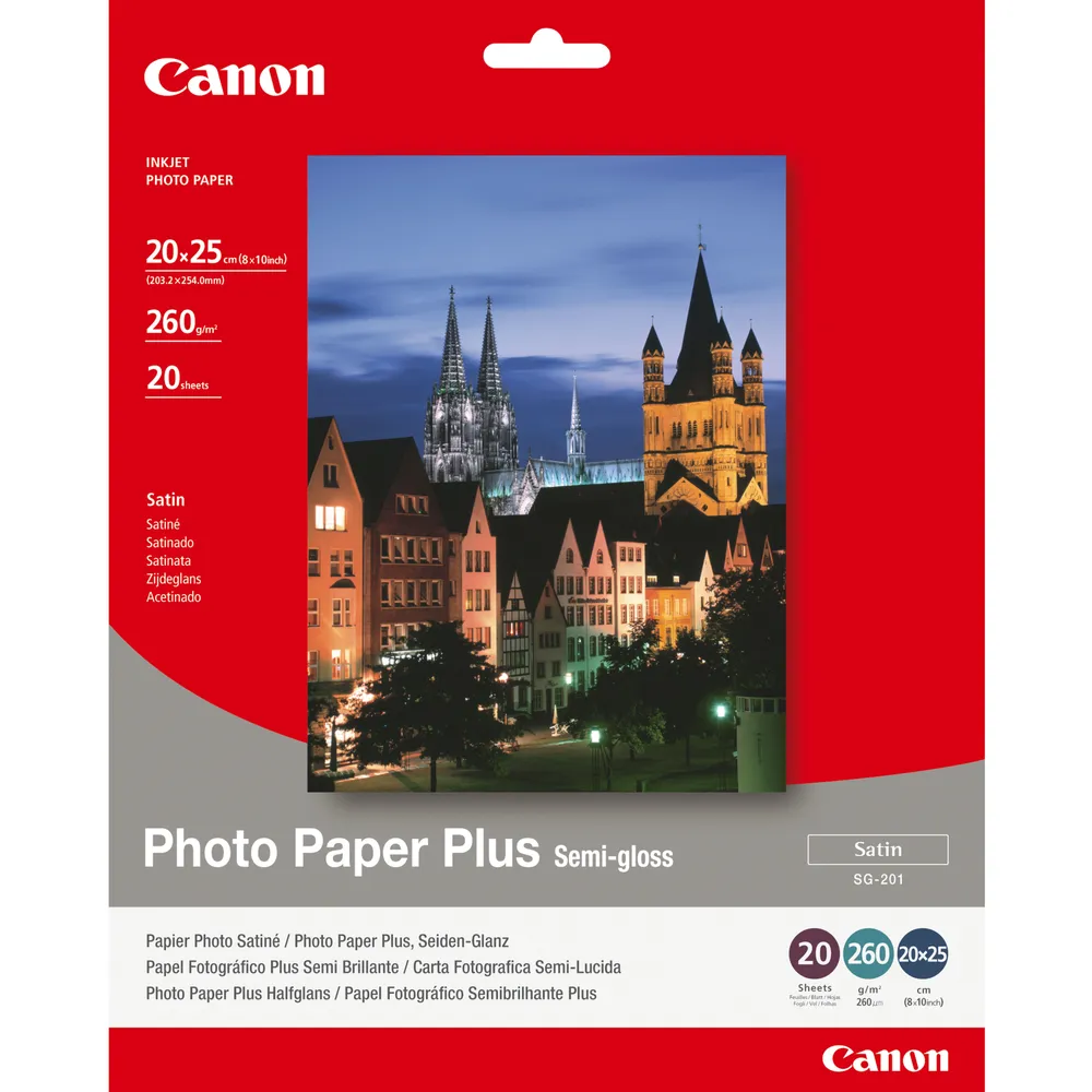 Fotopapier Canon 1686B018 semiglänzend 8 x 10 Zoll 260 g/m² 20 Blatt