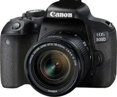 Canon 800D 24 MP WiFi/Bluetooth + EF-S 18-55 mm F4-5.6 IS STM Objektiv