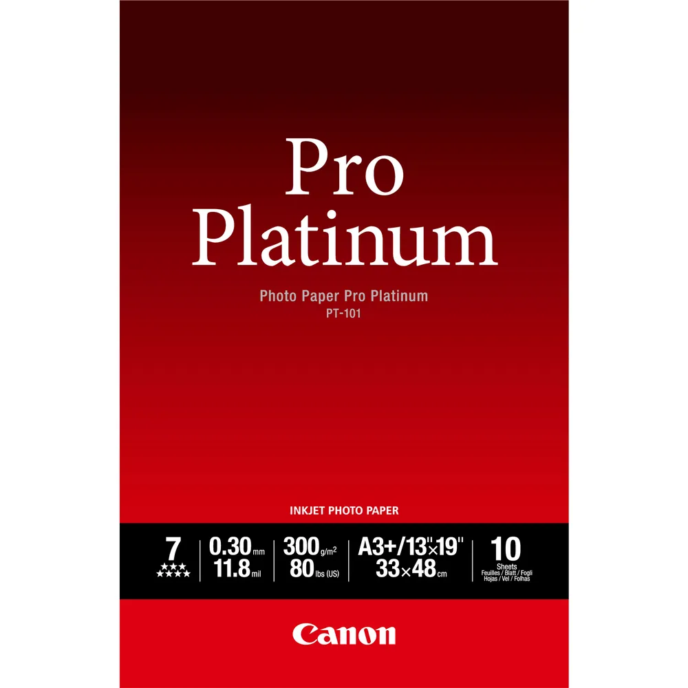 Fotopapier Canon Pro Platinum A3+ 10 Blatt 300 g