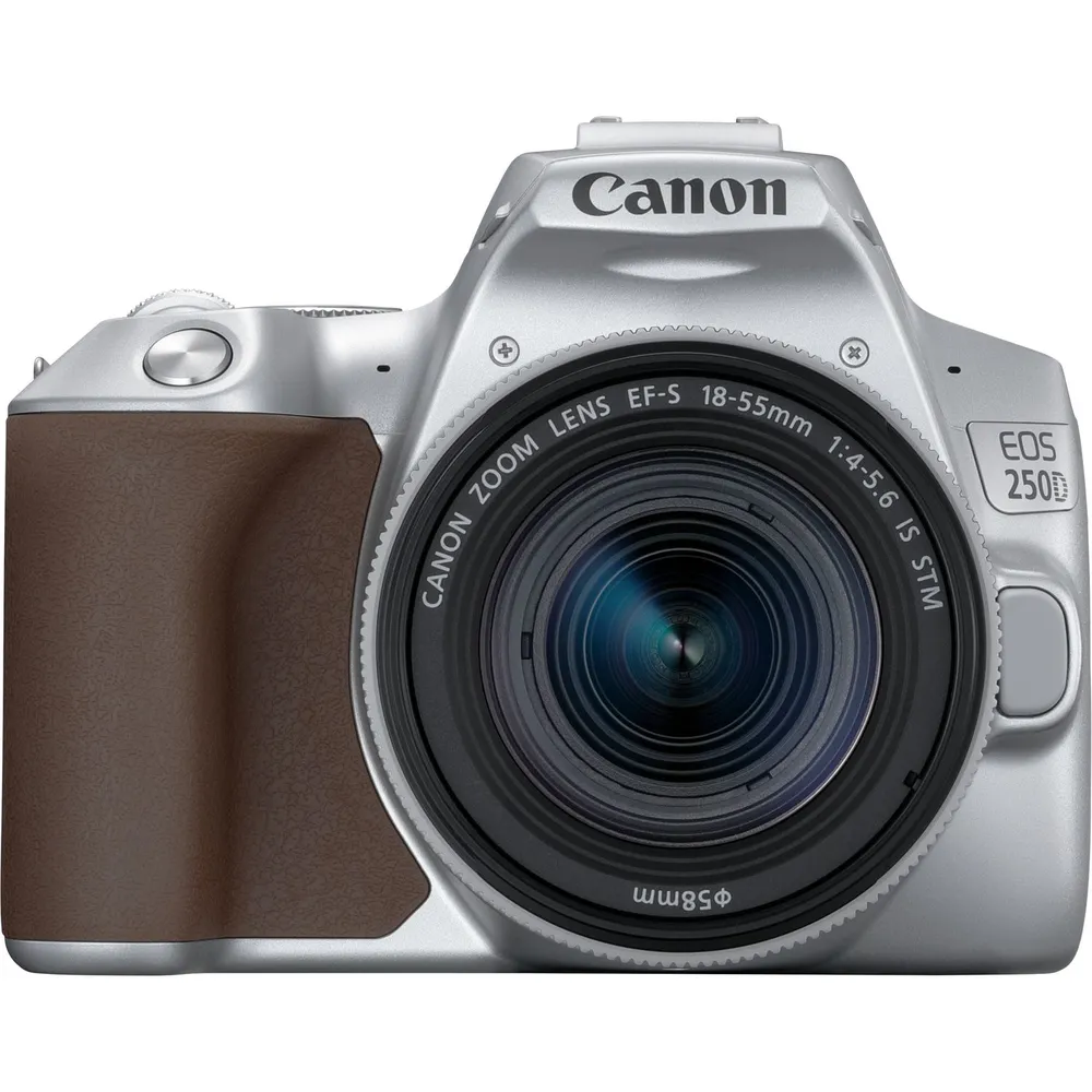 Canon 250D 24MP WiFi Silber + EF-S 18-55mm F4-5.6 IS STM Objektiv