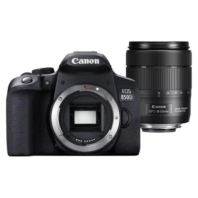 Canon EOS 850D 24,1 MP WiFi + EF-S 18–135 mm F3.5–5.6 IS USM Objektiv