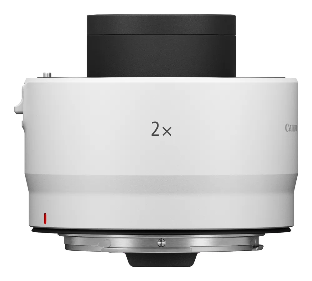 Objektiv Canon RF 2.0x Extender 2x Vergrößerung Staub- und Spritzschutz RF-Mount