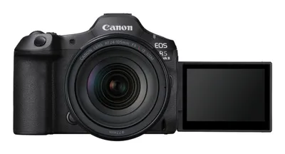 Canon EOS R5 Mark II 45 MP Kompakt-Digitalkamera, 4,3-fach optischer Zoom, CMOS-Sensor, WLAN, 8K RF, 24–105 mm F/4.0 L IS USM-Objektiv, wasser- und staubdicht