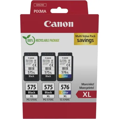 Canon 5437C004 Druckerpatrone 3 Stück(e) Original Hohe (XL-) Ausbeute Schwarz, Cyan, Magenta, Gelb