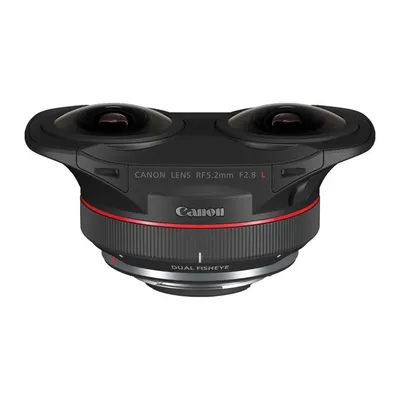 Canon RF 5,2 mm f2,8L Dual Fisheye 10/12 Dual Fisheye-Objektiv, Schwarz