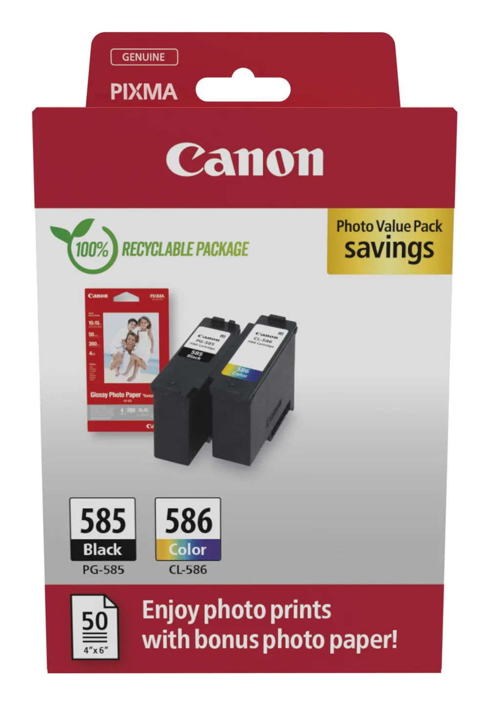 Tintenpatronen Canon PG-585/CL-586 Photo Value Pack Original