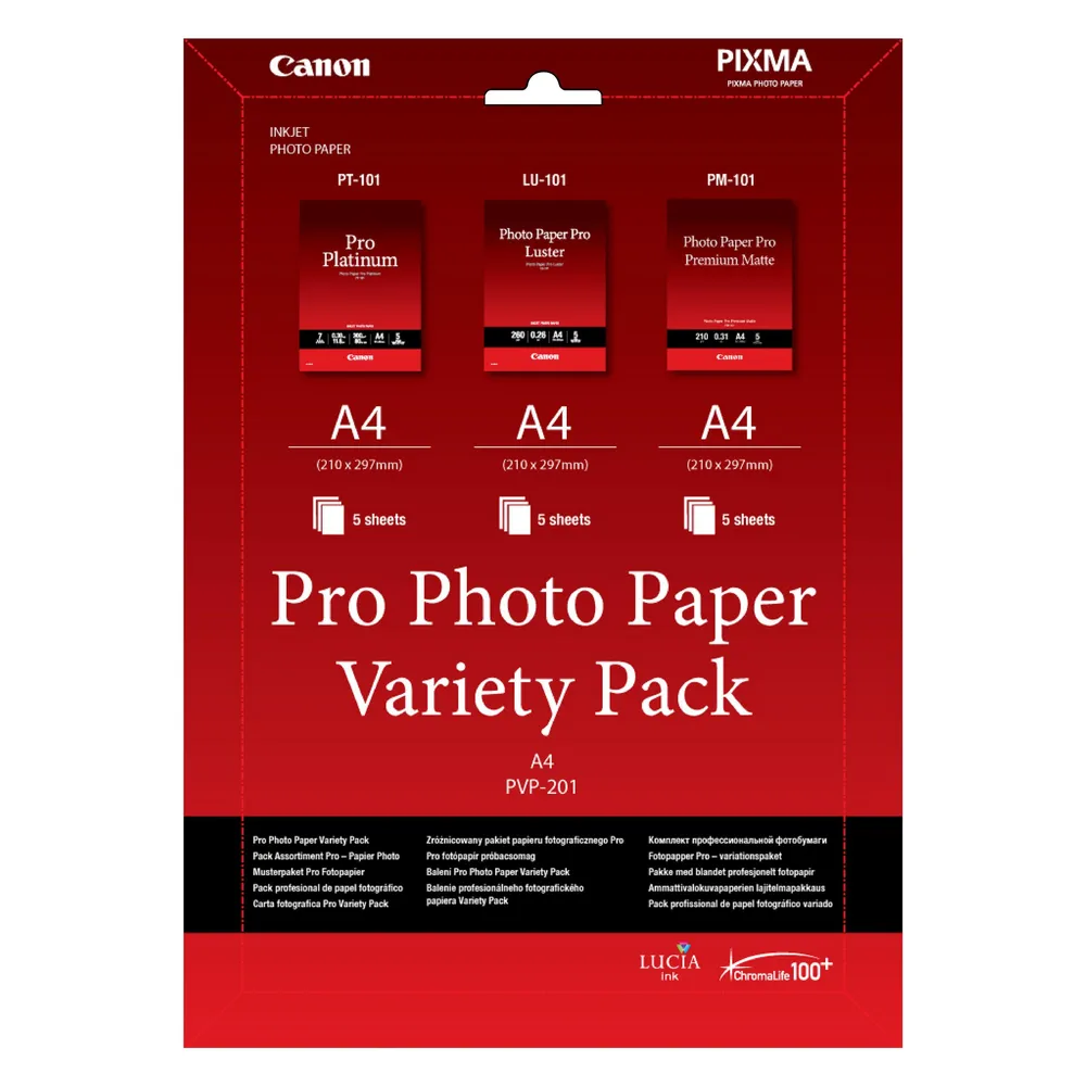 Canon PVP-201, Pro Photo Pap.Variety Pack, 15 Blatt