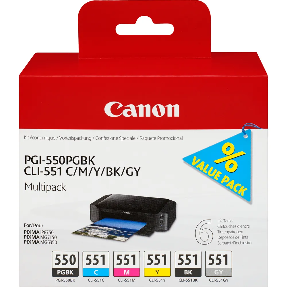 Canon PGI-550/CLI-551 Patronen Multipack