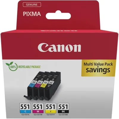 Canon 6509B016 Druckerpatrone 4 Stück(e) Original Schwarz, Cyan, Magenta, Gelb