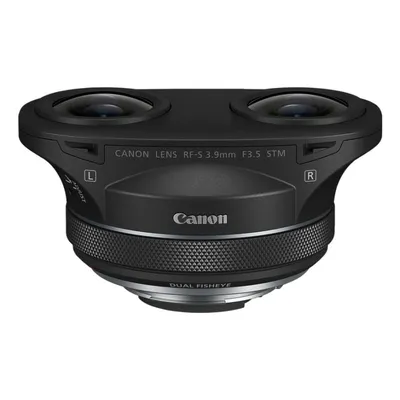 Canon RF-S 3,9 mm F3,5 STM Dual Fisheye 11/8 Schwarzes Objektiv für MILC