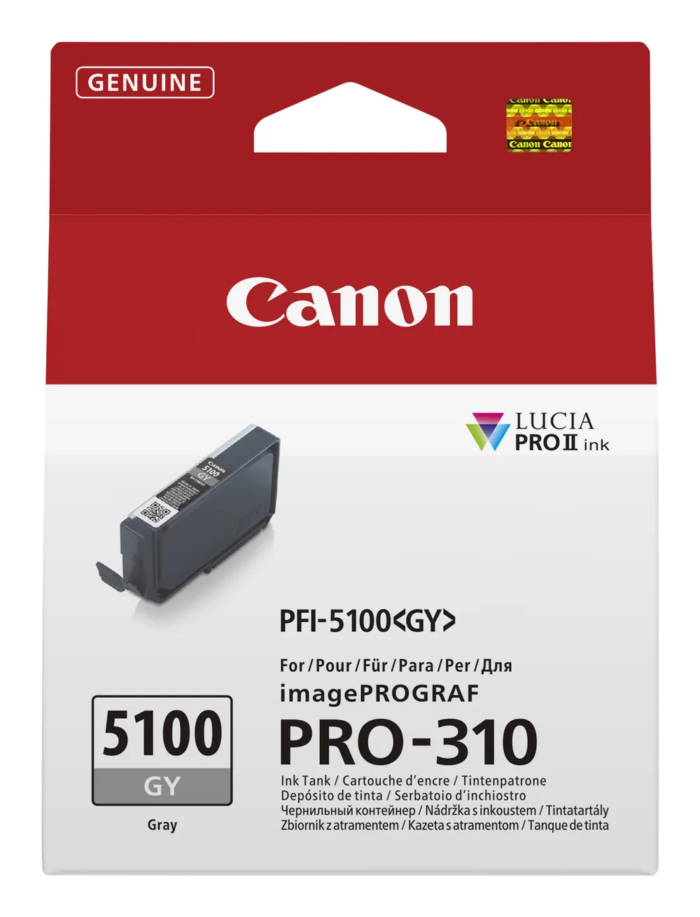Tintenpatrone Canon PFI-5100 GY Grau 14,4 ml Original