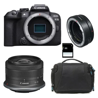 Spiegellose Kamera Canon EOS R10 24.2MP RF-S 18-45mm IS STM WiFi